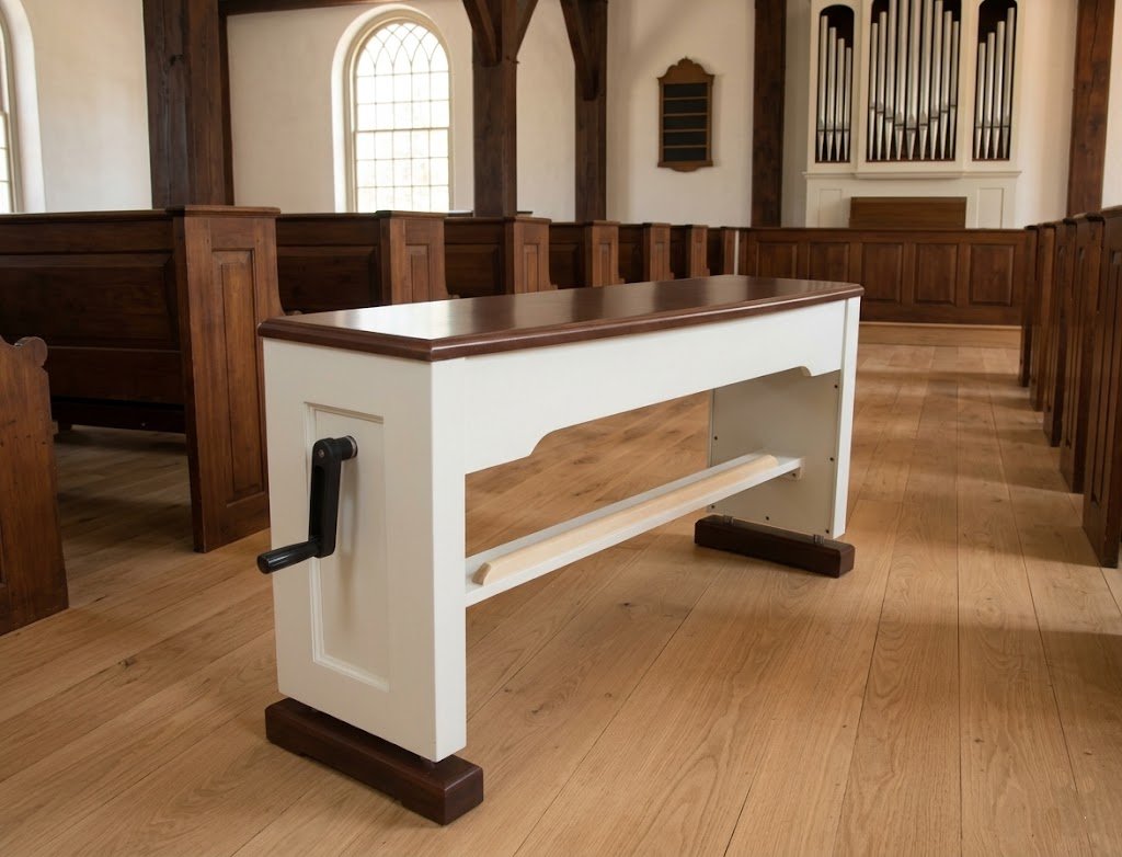 Colonial Style Bench in church